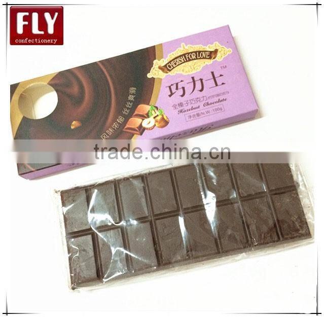 Black Dark Bar Chocolate / 100g Chocolate Bar