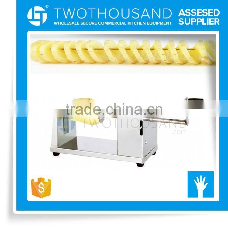 Mechanical Stainless Steel Potato Cutter Tornado Chips Machine