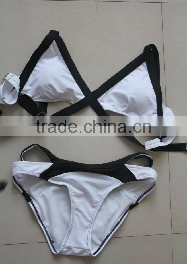 Wholesale 2015 New Sexy Women Bandage Strappy Bikini Set Mature Women Swimwear Push-up Padded Swimsuit
