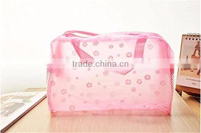 Portable travel waterproof storage pouch bag cosmetic bag pvc