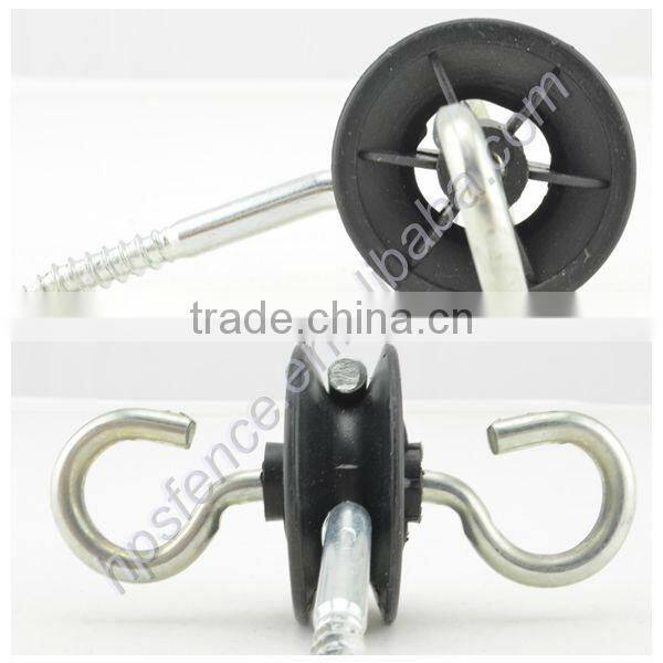 (Made in china) 2013 PP UV resistance elecric fence wood screw T-post gate anchor insulator