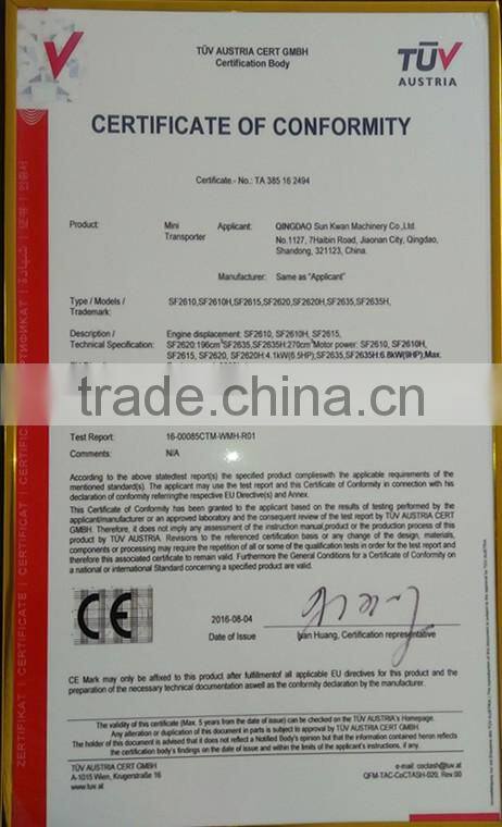 4x4 four wheel 300kgs capacity mini tractor in farm machinery