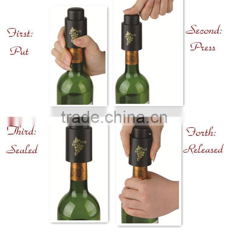 Custom Pumpable vacuum wine stopper with different pack
