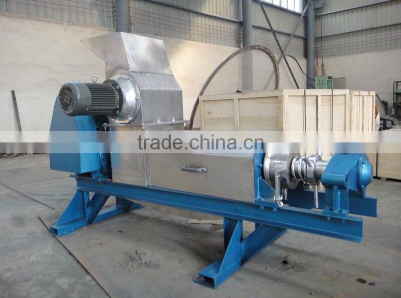 Stainless steel double screw fruit juicer machine/apple extruder for food industry use