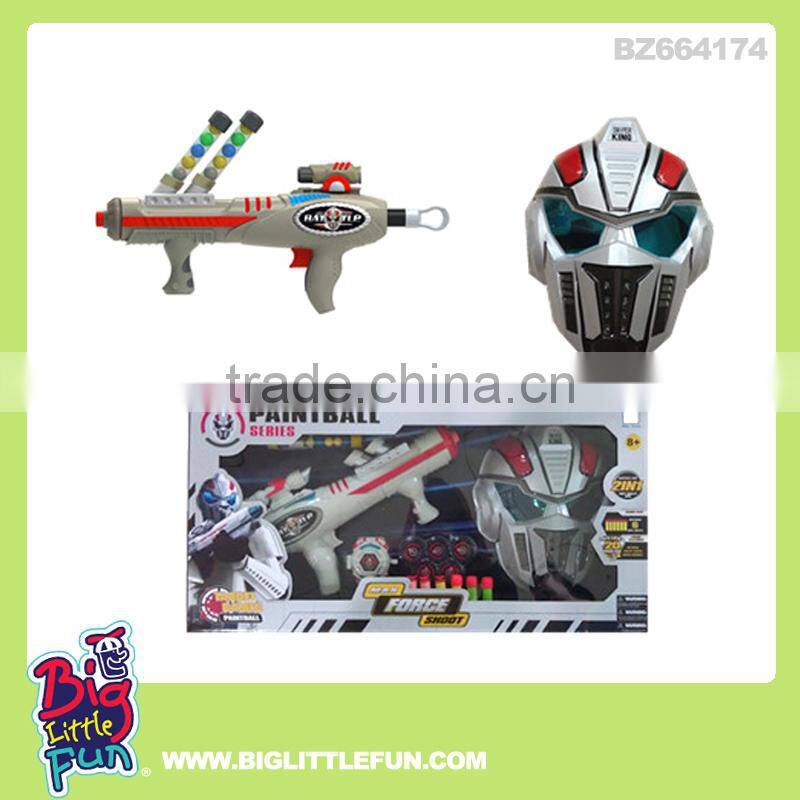 Kids toy paintball guns with mask