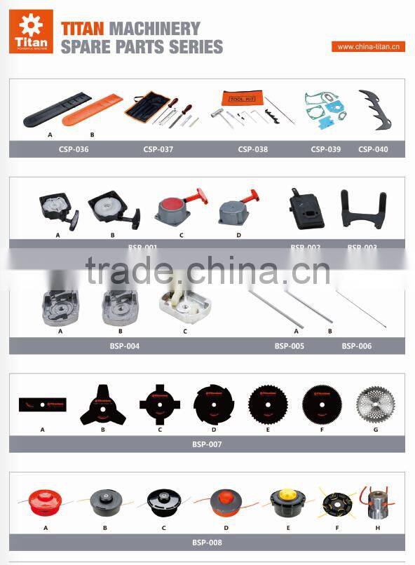 chain saw spare parts, spare parts for gasoline chain saw