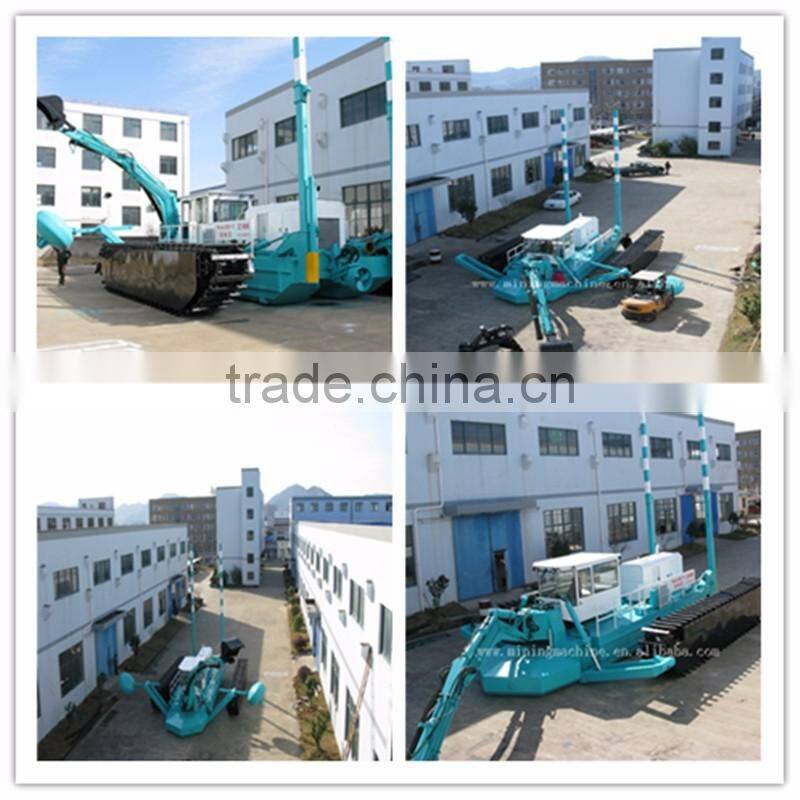 Water king dredger with Excavator bucket