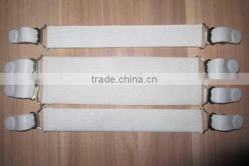 Bed Sheet fastener Straps/ Bed Sheet elastic braces straps Clip/sheet grippers,