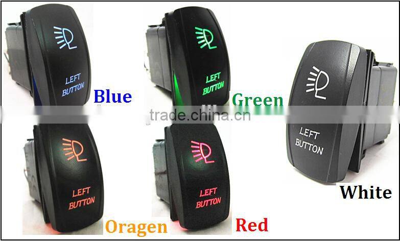 Marine waterproof Rocker switch 12V 24V ON/OFF laser switch