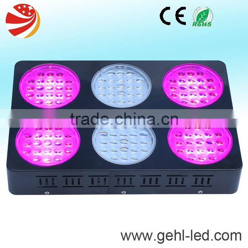 Double lens 90 degree optic petentrator induction light grow