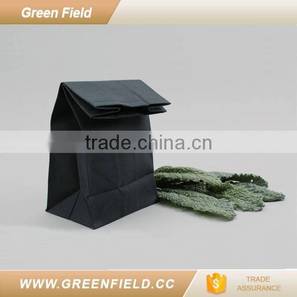 bulk buying food storage box black lunch bag washable kraft paper