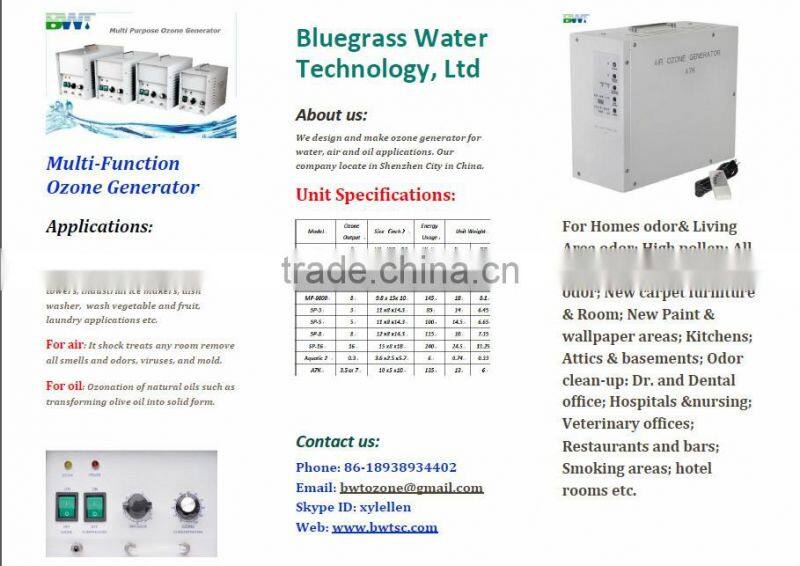 3 g/h multifunction ozone air purifier ozone generator for home