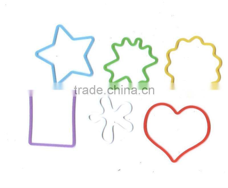 Fashion Custom colorful Silicon rubber elastic bands