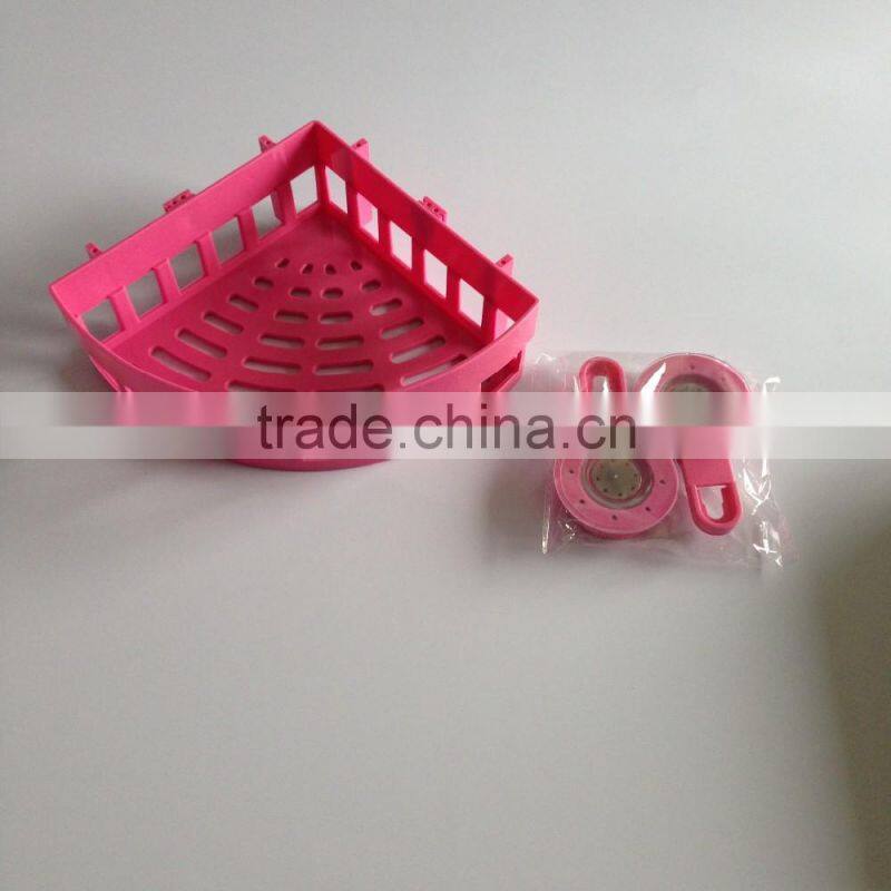 Plastic ABS Suction Cup Triangular Storage Shelf