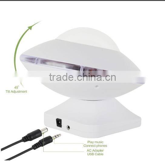 Hot Sale UFO Aurora Music Night Light Projector, Atmosphere Diamond Color Star Rotating Night Light Projector