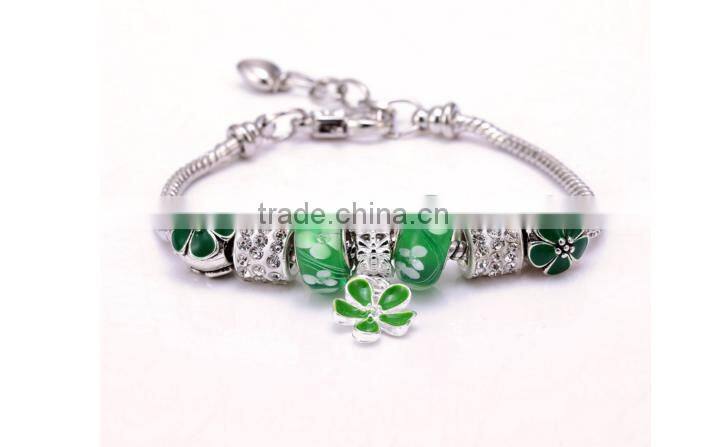 Wholesale Stock Small Order Fashion DIY Chamilia Beads Bracelets