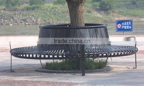 Arlau galvanized steel park round tree bench