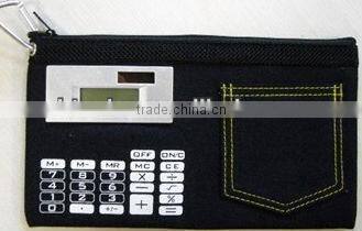 Stationery bag with calculator for promotion gift