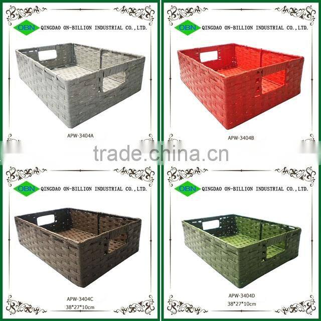 2014 New design large paper rope container storage vintage basket