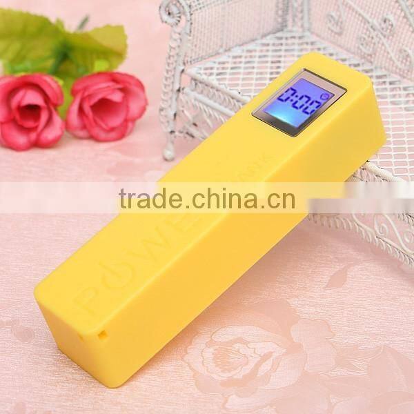 2017 OEM portable mobile power bank charger with led display for mobile phones