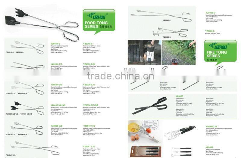 BBQ food tongs salad tongs