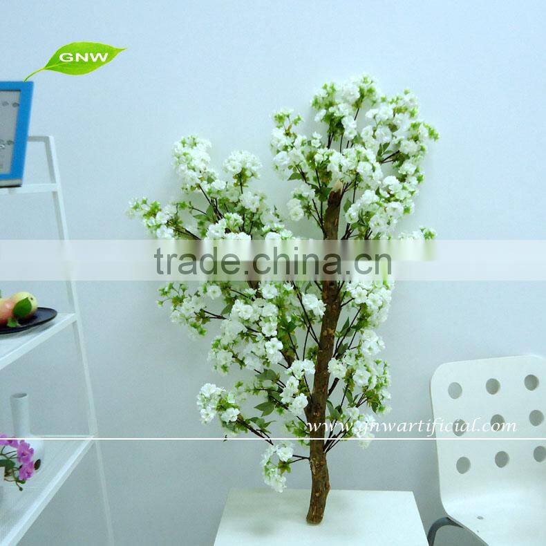 GNW artificial tree wood branches and leaves cherry blossom tree for wedding decoration