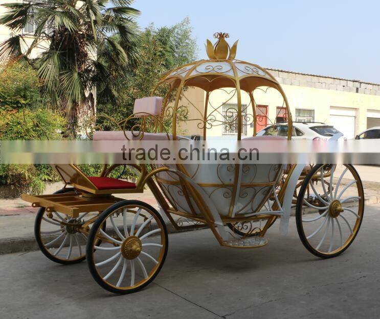 Wedding horse carriage for sale wedding lighted cinderella carriage(BG11-M076)