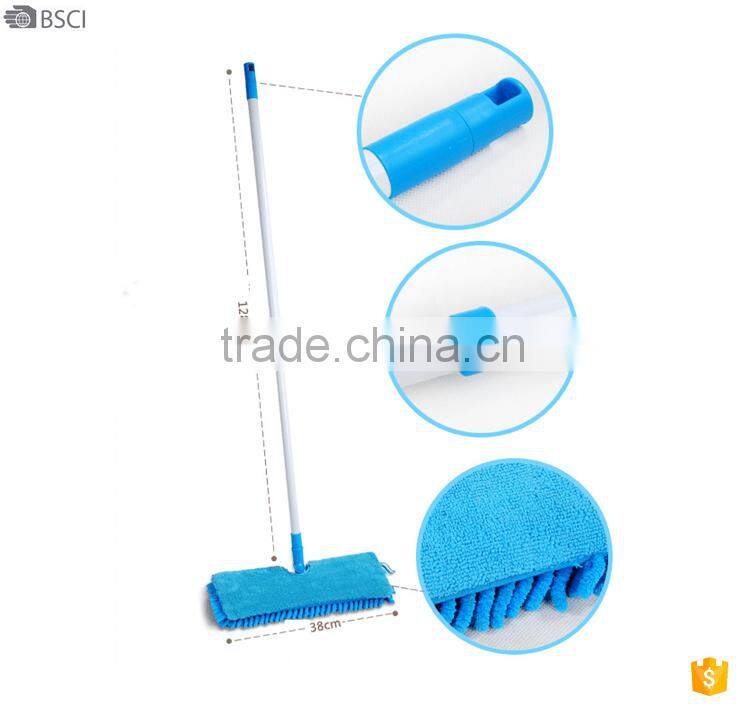 two sides extendable wet dry floor cleaning mops