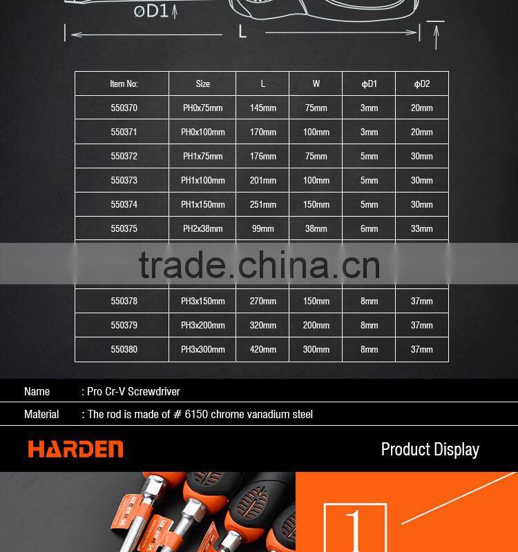 Professional Hand Tool CRV Philips PH1X75mm Type Screwdriver