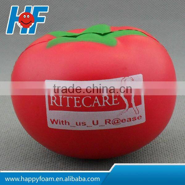 pu promotional tomato anti-stress ball