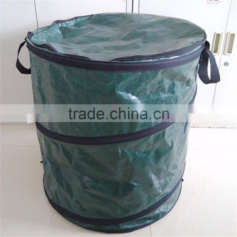 PE material 90L garden leaf bag with lip