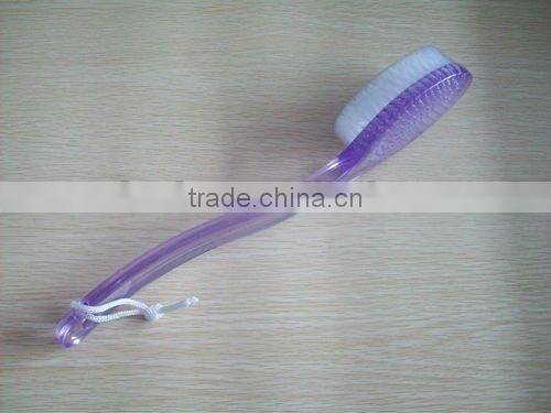 plastic handle bath brush with nylon