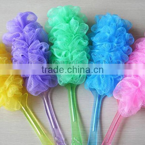 Mesh Bath Sponge Massage Bath Scrub With Handle