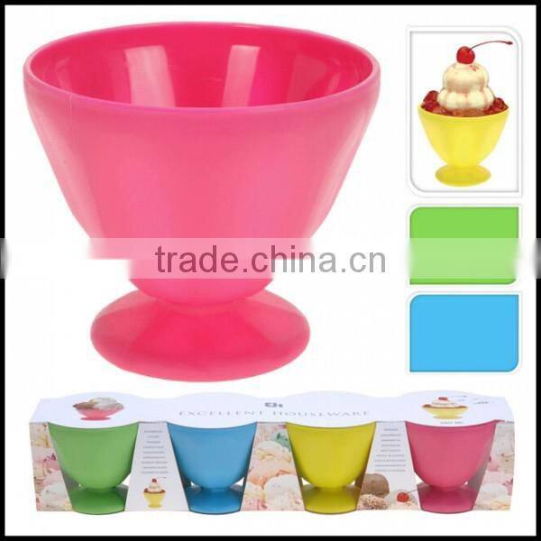 Ice Cream Fruit Sundae Dessert Dishes Party Bowls Colours plastic ice cream bowls,custom plastic ice cream bowls manufacturer