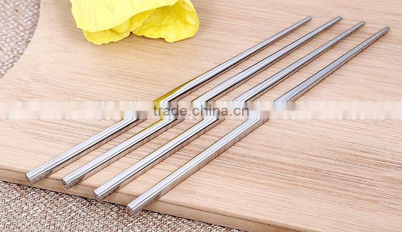 Hot Sale Dinner Chopsticks Stainless Steel For Home Flatware