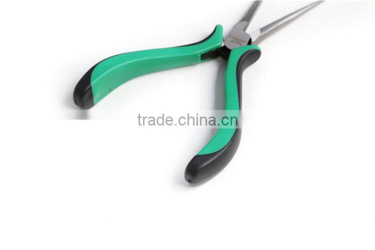 Professional Mini needle nose pliers with rubber handle