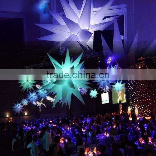 Led Stage Inflatable Lighting Star, Party Club Inflatable Wedding Decoration