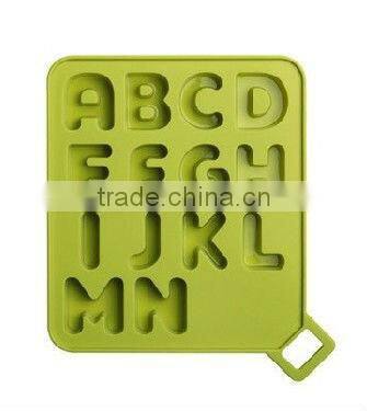 new arrive letter shape silicone ice cube tray