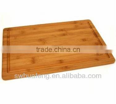 2017 square bamboo chopping board with water groove