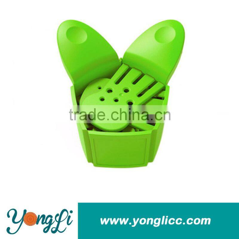 Fit All Pot Pan Sizes Snap'n Strain Clip-on Silicone Kitchen Strainer