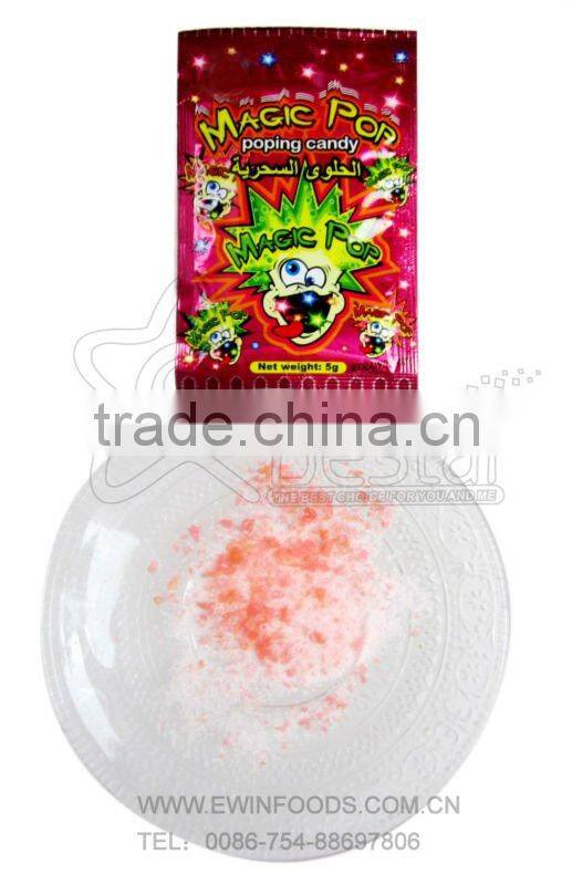 Strawberry flavor Magic Popping Candy