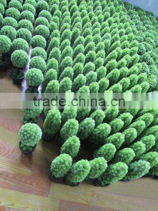 Artificial boxwood topiary tree