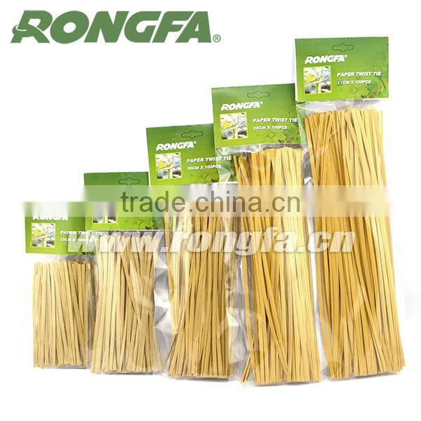 Home and garden biodegradable kraft binding paper twist tie wire