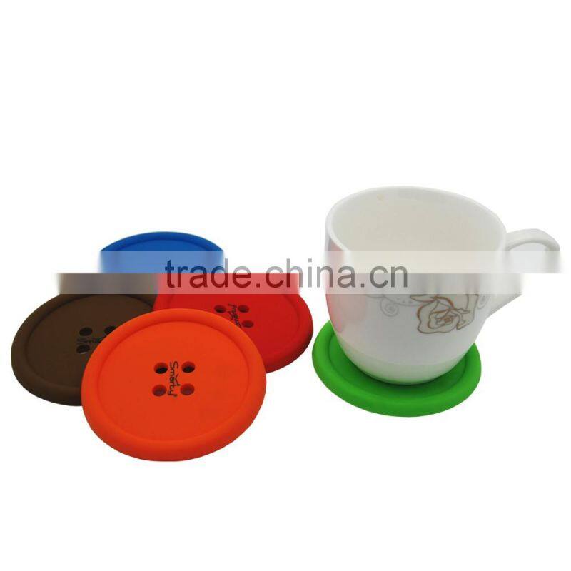 Hot selling customize pattern best quality Insulation useful silicone bottle coaster for home
