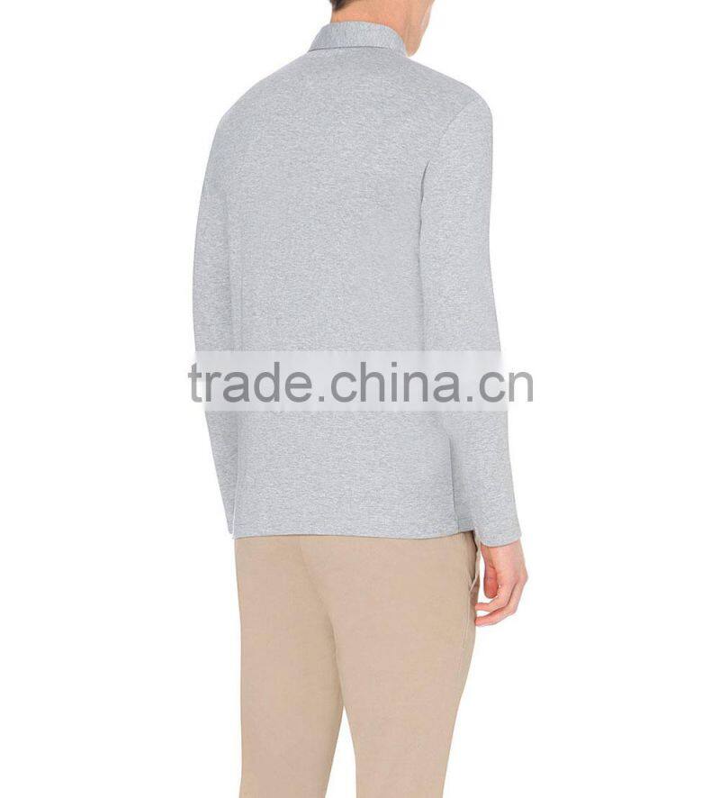 wholesale Business Polo Shirt For Man Long Sleeve Manly Polo Shirt Solid Color 100% Cotton Shirt Also Accept Your Logo