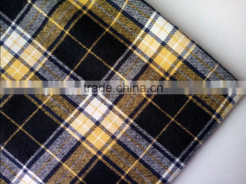 twill cotton yarn dyed check flannel fabric,Spring/Autumn shirt fabric