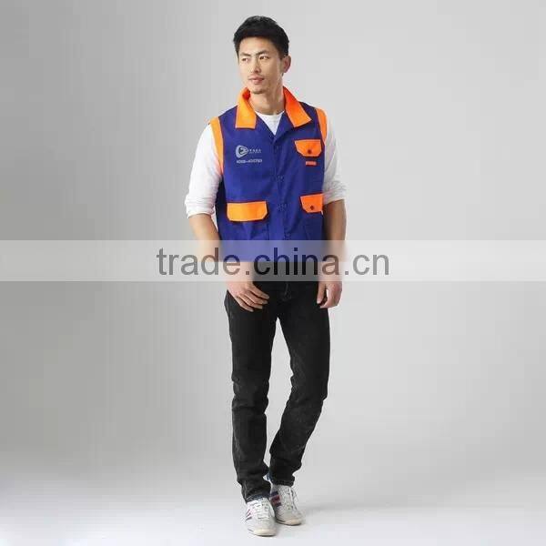 Uniform vest with multi pocket wholesale cheap vest