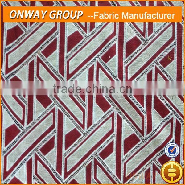 shaoxing china textile city produced ladies fashion wear in polyester cotton burn-out african net lace fabric