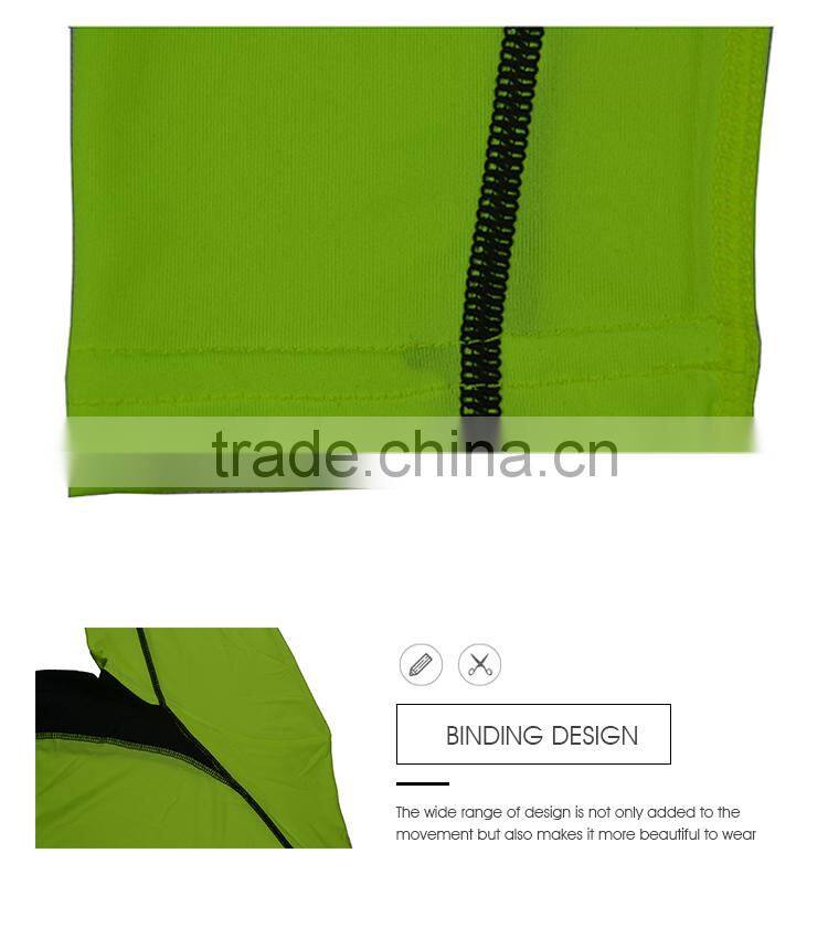 Sport plain sublimation gym running tights wear custom blank long sleeve compression shirt