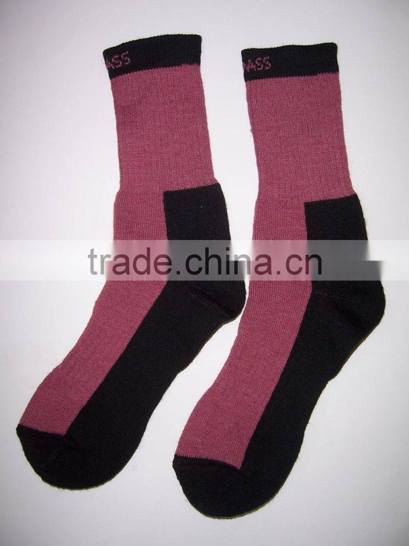 Men high professional combed cotton custom socks